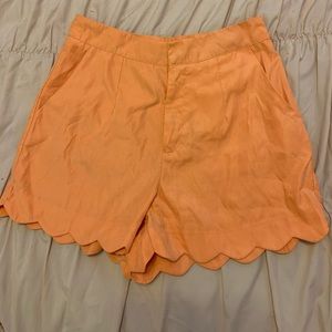 Charlotte Russe Scalloped Shorts